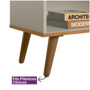 RACK LINEA BRASIL RUBI COR NATURALE / OFF WHITE 1,20 MTS