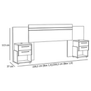 CABECEIRA MIRA RACK BAHAMAS COR BRANCA