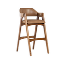 BANQUETA MILER INTERIORES ALTA  75 CM ALTURA MODELO LUA CASTANHO TECIDO L-85 CORINO