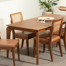 MESA PROVINCIA LAUREN 1,80X1,00 SEM VIDRO COR: NATURAL/CANELLA REF.: PA1201651