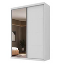 ROUPEIRO MAMBEL SEVILHA 2 PORTAS DESLIZANTES COM ESPELHO COR BRANCO 2,34ALTX1,74LARGX0,62