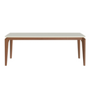 MESA PROVINCIA LAUREN 1,80X1,00 COM VIDRO COR: OFF WHITE FOSCO/NATURAL REF.: PA1029951