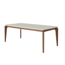 MESA PROVINCIA LAUREN 1,80X1,00 COM VIDRO COR: OFF WHITE FOSCO/NATURAL REF.: PA1029951