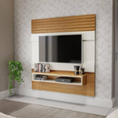 PAINEL DALLA COSTA SUSPENSO PA20 WJ 1,40 MTS COM NICHO COR: OFF WHITE / FREIJO