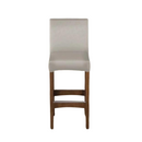 BANQUETA ESTILO MOVEIS DUDA CAPUCCINO TECIDO FACTOR 74 PEROLA