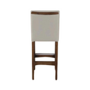 BANQUETA ESTILO MOVEIS DUDA CAPUCCINO TECIDO FACTOR 74 PEROLA