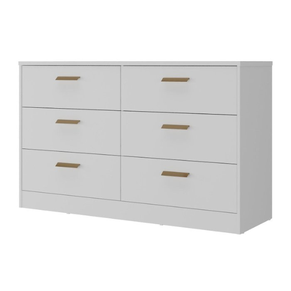 COMODA MAMBEL DIVINO 6 GAVETAS BRANCA REF.: 1155.0