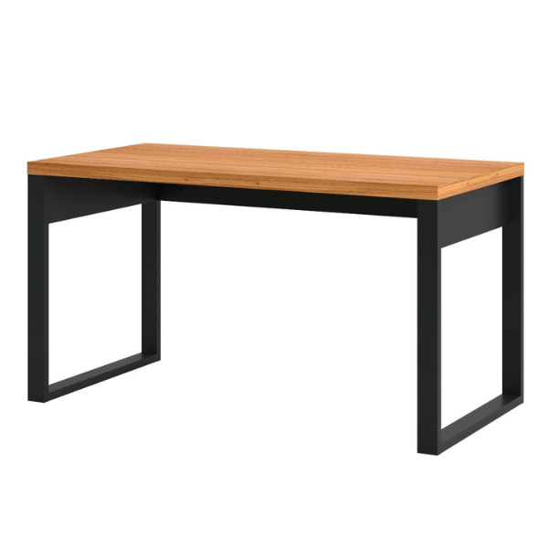 MESA ESCRITORIO DALLA COSTA INDUSTRIAL F20 FREIJO/PRETO FOSCO