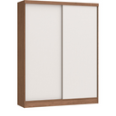 GUARDA ROUPA 2 PORTAS CASTRO SOLEIL REF.: 3673A SEM ESP. COR: MACADAMIA/BRANCO/DUNA A2,17XL1,68XP51