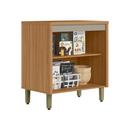 BALCÃO LINEA BRASIL 0,80 MTS COM TAMPO ALLURE COR: JEQUITIBA/GRIS FOSCO