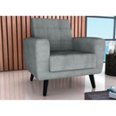 POLTRONA MATRIX LIVIA TECIDO COR: 455 LINHO CINZA