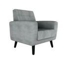 POLTRONA MATRIX LIVIA TECIDO COR: 455 LINHO CINZA