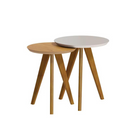 CONJUNTO MESA LATERAL OFF WHITE / NATURE COD.: 60433