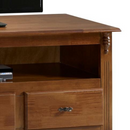 RACK LINZ 3 GAVETAS + NICHO TODO IMBUIA GLAZER 024B REF.: 60501