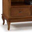 RACK LINZ 3 GAVETAS + NICHO TODO IMBUIA GLAZER 024B REF.: 60501