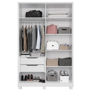 ROUPEIRO RIMO NEW PARANOA 4 PORTAS DE ABRIR COR CARVALHO / OFF WHITE REF.: 47887