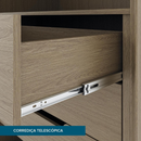 ROUPEIRO RIMO NEW PARANOA 4 PORTAS DE ABRIR COR CARVALHO / OFF WHITE REF.: 47887