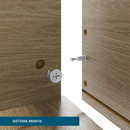 ROUPEIRO RIMO NEW PARANOA 4 PORTAS DE ABRIR COR CARVALHO / OFF WHITE REF.: 47887