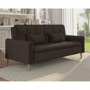 SOFA CAMA MATRIX DONNA COR E426 VELUDO MARROM