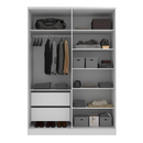 ROUPEIRO MAMBEL LOGAN 4 PORTAS ABRIR COR: BRANCO / OLMO ITALIANO 2,322ALTX1,60LARGX0,56