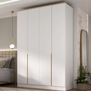 ROUPEIRO MAMBEL LOGAN 4 PORTAS ABRIR COR: BRANCO / OLMO ITALIANO 2,322ALTX1,60LARGX0,56