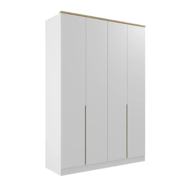 ROUPEIRO MAMBEL LOGAN 4 PORTAS ABRIR COR: BRANCO / OLMO ITALIANO 2,322ALTX1,60LARGX0,56