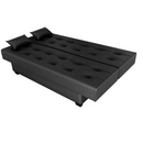 SOFÁ CAMA MATRIX LAILA COR 281 COURINO PRETO