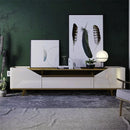 RACK IMCAL ARC 1,80 MTS COR: OFF WHITE / NATURE 2 PORTAS COM 1 GAVETA COD.: 14433