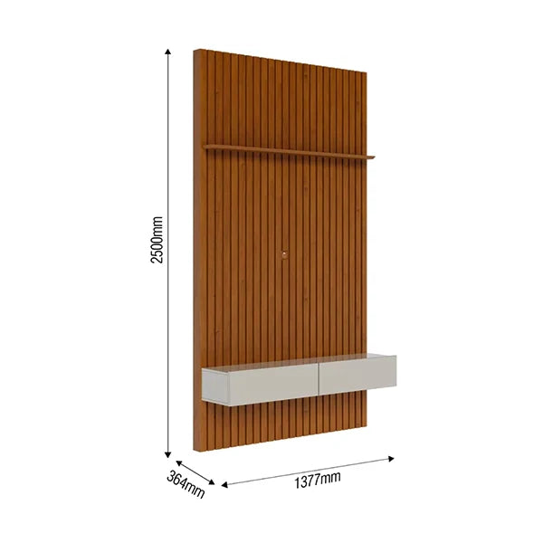 PAINEL RIPADO IMCAL PRIME 1,40 X 2,50 MTS NATURE / OFF WHITE COD.: 75180