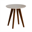 MESA LATERAL IMCAL CLASSIC REDONDA OFF WHITE COD.: 61611