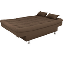 SOFA CAMA MATRIX SALOME COR E426 VELUDO MARROM
