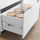 BALCÃO NESHER MARQUESA 1 PORTA + 1 GAVETA A.0,91 X P.0,52 X L.0,80 CM COR: BRC/NAT REF.: 500659