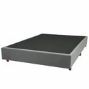 CONJUNTO BOX (COLCHAO+BASE) CRISTALFLEX JASMINE MOLAS ENSACADAS + BOX GRAFITE 1,38X1,88X0,25