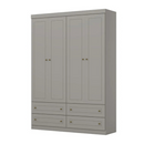 ROUPEIRO HENN AMERICANO 4 PORTAS DE ABRIR CINZA HP REF.: I113-131