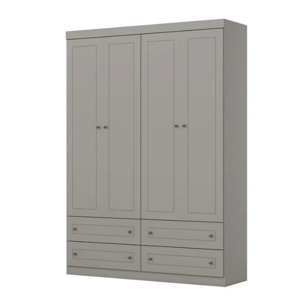ROUPEIRO HENN AMERICANO 4 PORTAS DE ABRIR CINZA HP REF.: I113-131