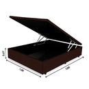 BOX BAU DF BOX LINHO MARROM 70 1,38X1,88X0,27REF.: 900 - CASAL