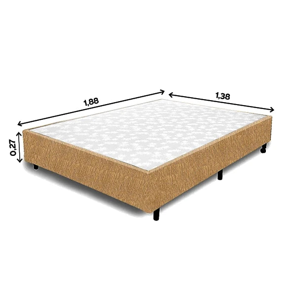 BOX DF BOX LINHO BEGE 72 1,38X1,88X0,27 REF.: 848 - CASAL