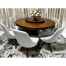 MESA LINZ MANCHESTER DIAMETRO 1,36 COR 024B IMBUIA GLAZER REF.: 2014