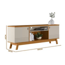 RACK LINEA BRASIL COLORADO COR NATURE / OFF WHITE