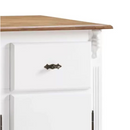 BALCÃO LINZ 3 PORTAS 2 GAVETAS REF.:60631 COR:BASE/TAMPO 024B IMBUIA G. ESTRUT. COR 011B LACA BRANCA