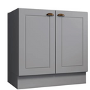 BALCÃO HENN 2 PORTAS 800 MM AMERICANA CINZA HP (SEM TAMPO). REF.: C355-131