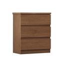 MESA DE CABECEIRA NOVO HORIZONTE DECA 3 GAVETAS COR: CUMARU 25