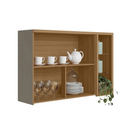 AEREO LINEA BRASIL 1,20 MTS ALLURE 2 PORTAS+NICHO COR: JEQUITIBA/GRIS FOSCO