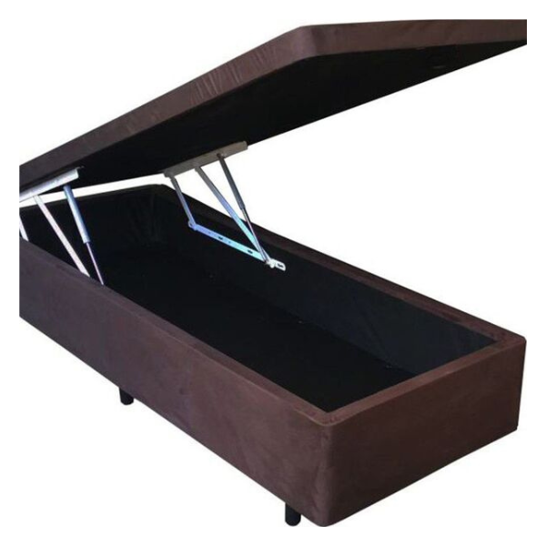 BOX BAU DF BOX CORINO MARROM 0,88X1,88X0,27(ABERTURA FRONTAL) REF.: 131 - SOLTEIRO