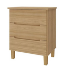 MESA DE CABECEIRA MAMBEL LOGAN 3 GAVETAS OLMO REF.: 1009.9