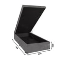 BOX BAU DF BOX LINHO CINZA 51 0,79X1,98X0,36 REF.: 881 - QUEEN - CLIENTE DEVE COMPRAR 02 UND