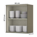 AEREO HENN CONNECT 1 PORTA 600MM DUNA/CRISTAL REF.: C53-35