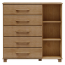 COMODA FINESTRA 1 PORTA + 6 GAVETAS LINHA OURO COR FREIJO REF.: 2251FN