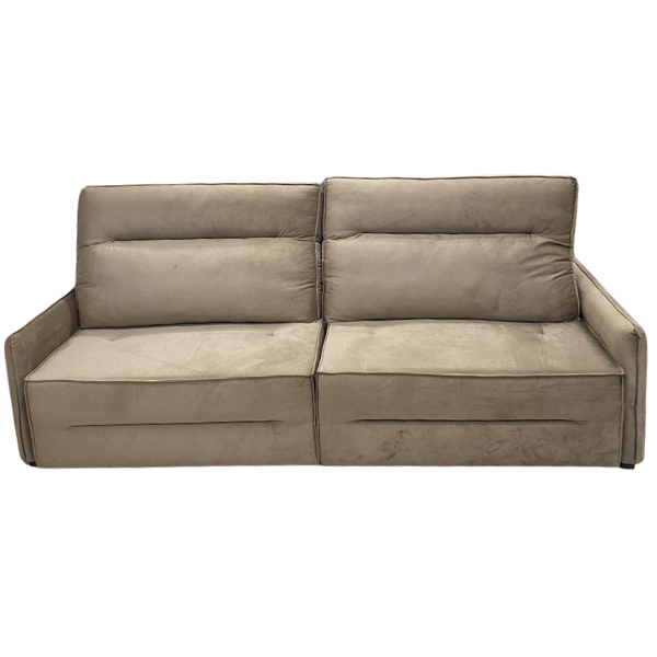 ESTOFADO BELLA DESIGNER PORTO 2,66 MTS ASS. 1,20 BRAÇO 0,13 CM DUPLO MOLEJO TECIDO FAIXA 100 COR 287