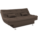 SOFA CAMA MATRIX SALOME COR E426 VELUDO MARROM